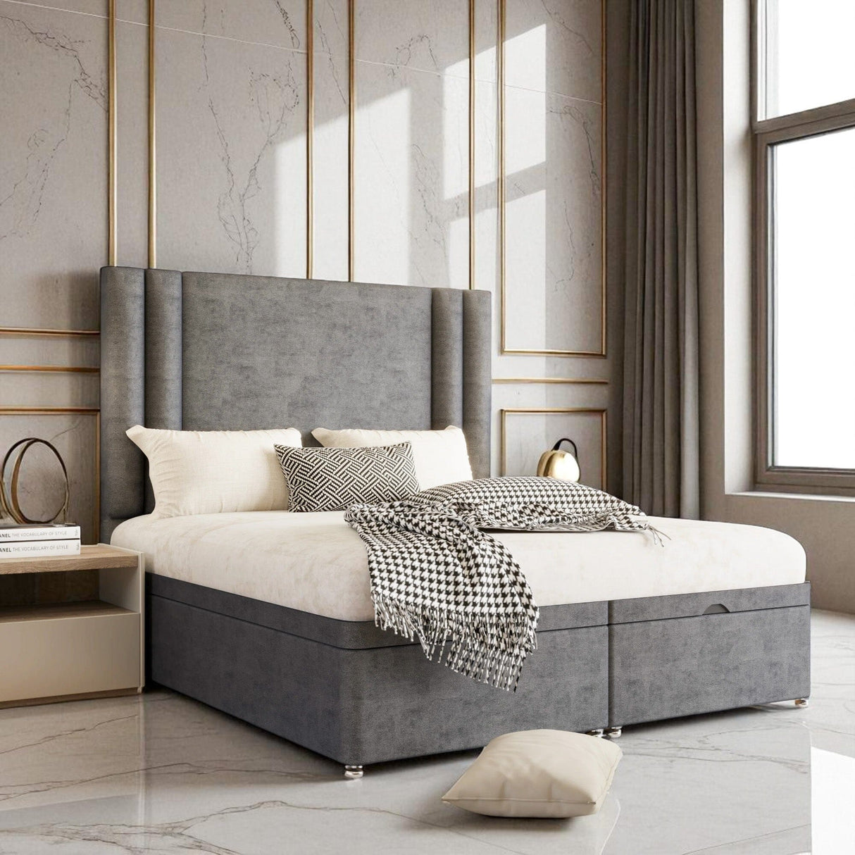 Amara Ottoman Storage Divan Bed Set - Bed Frame Direct