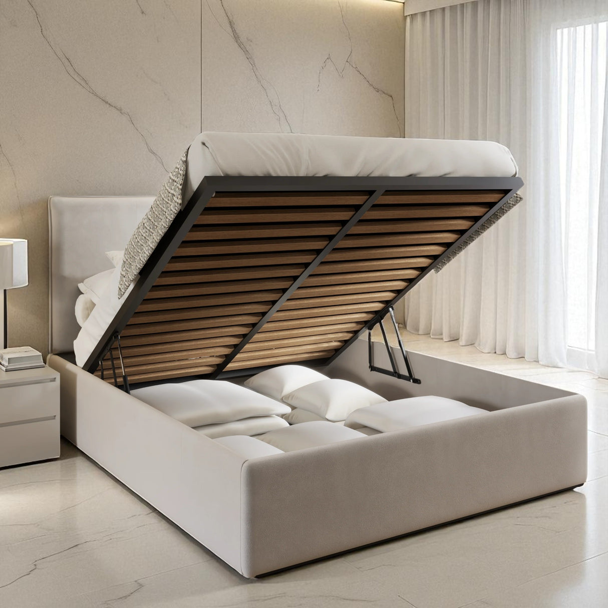 Anya Ottoman Storage Bed Frame Set Bed Frame Bed Frame Direct