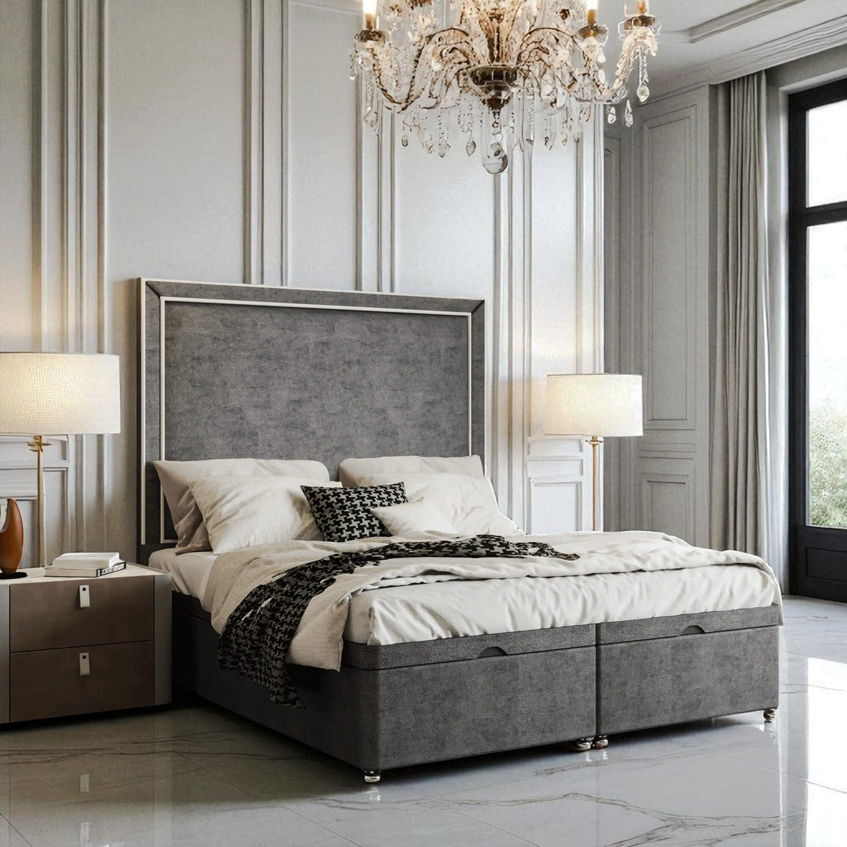 Belluna Ottoman Storage Divan Bed Set - Bed Frame Direct