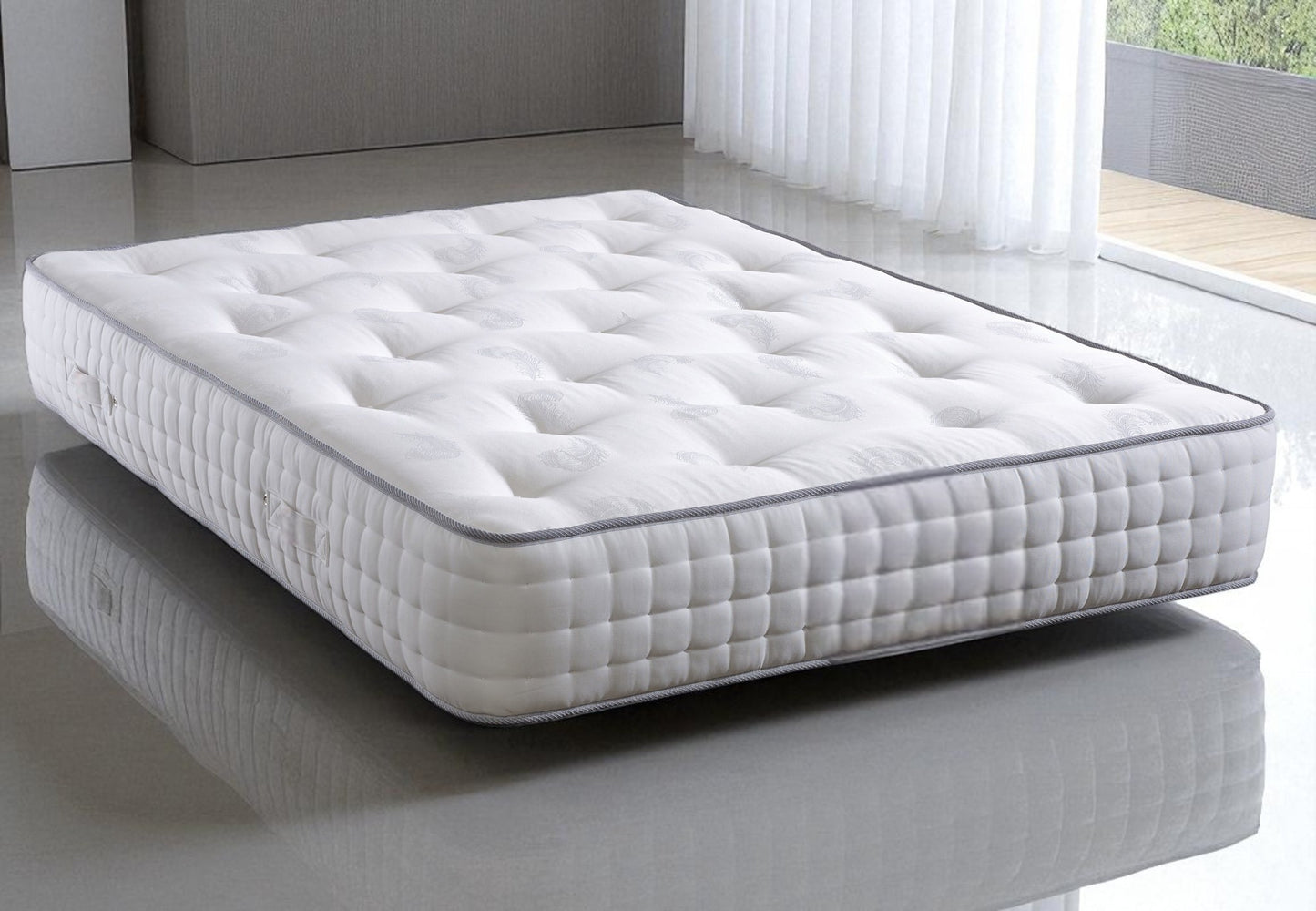 Clarissa 1000 Pocket Sprung Cashmere Wool Silk Natural Mattress