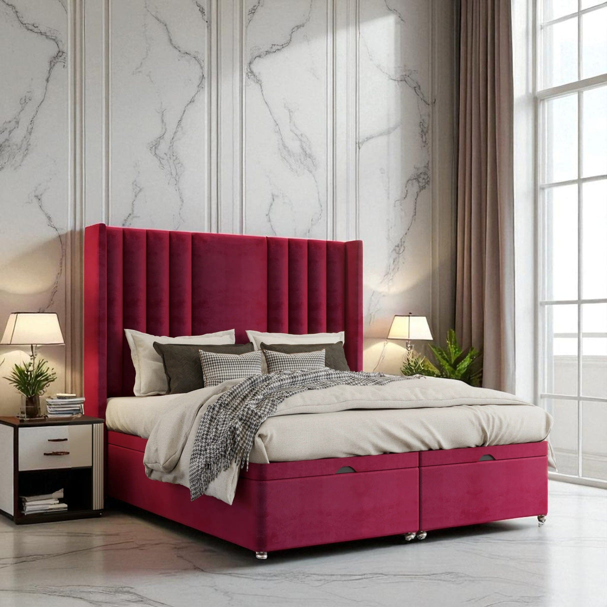 Carnelo Ottoman Storage Divan Bed Set