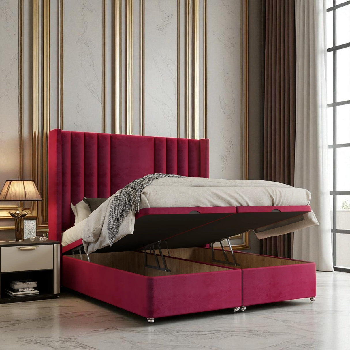 Carnelo Ottoman Storage Divan Bed Set