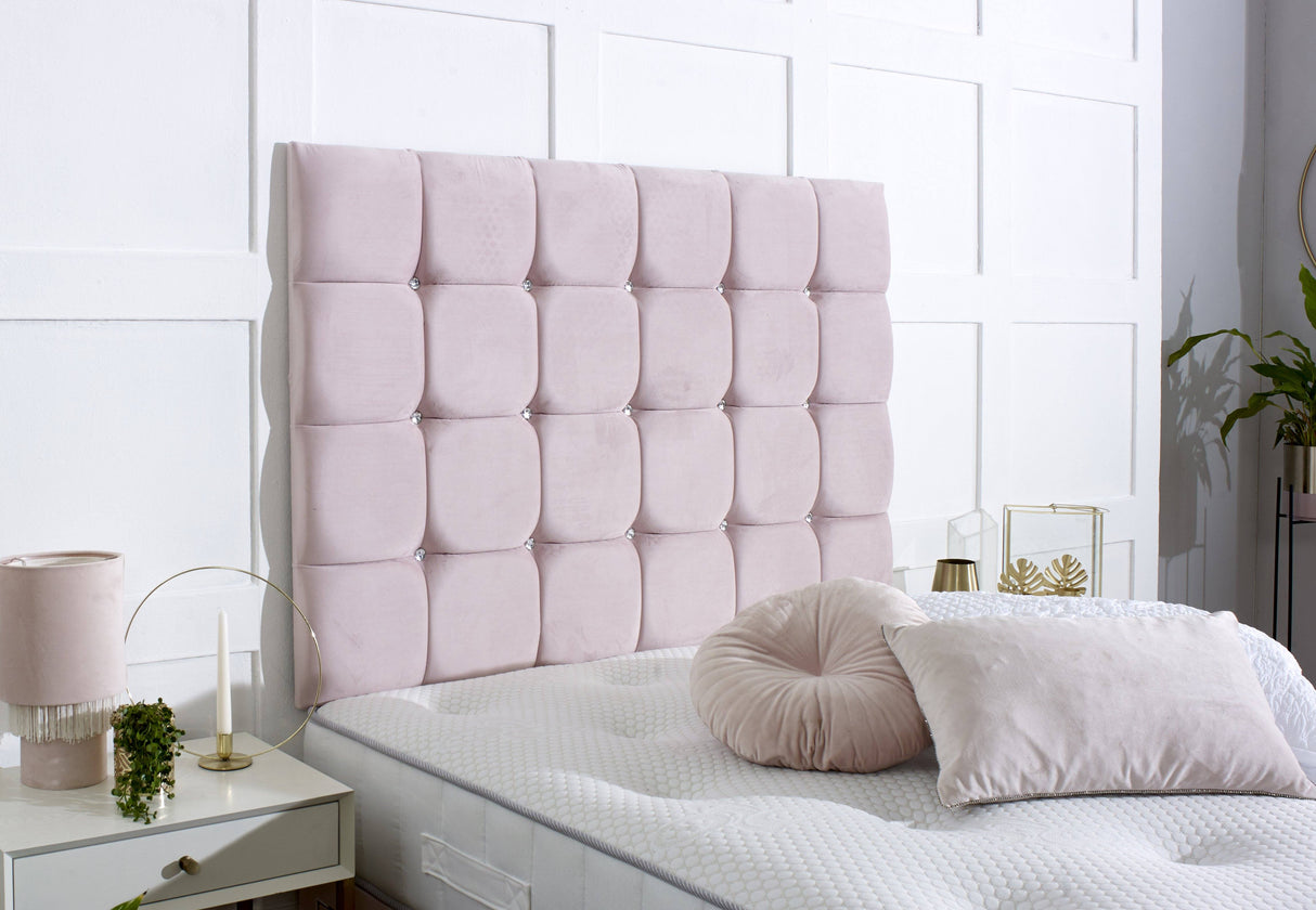 Perth Divan Bed Set with Tall Button Headboard and Footboard