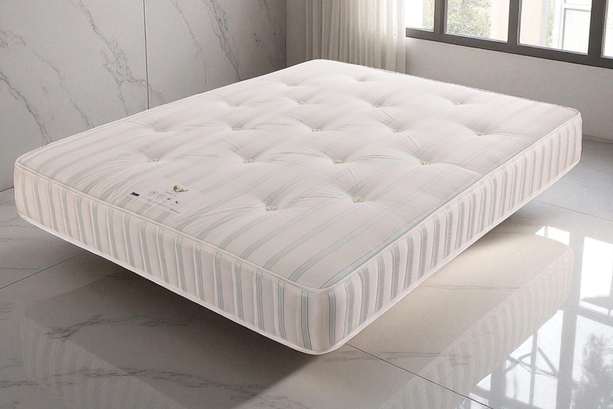 Ayla Wingback Ottoman Storage Bed Frame Set With Mattress