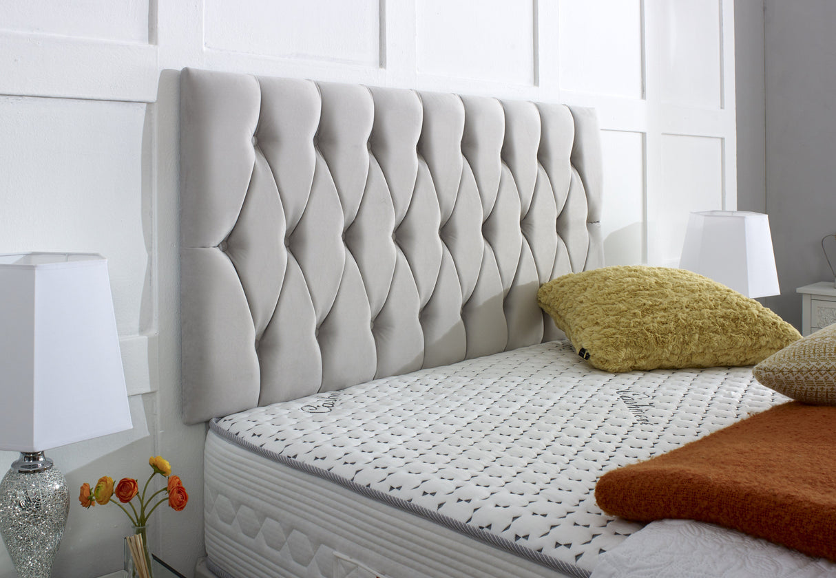 Belgravia Upholstered Button Headboard - Bed Frame Direct