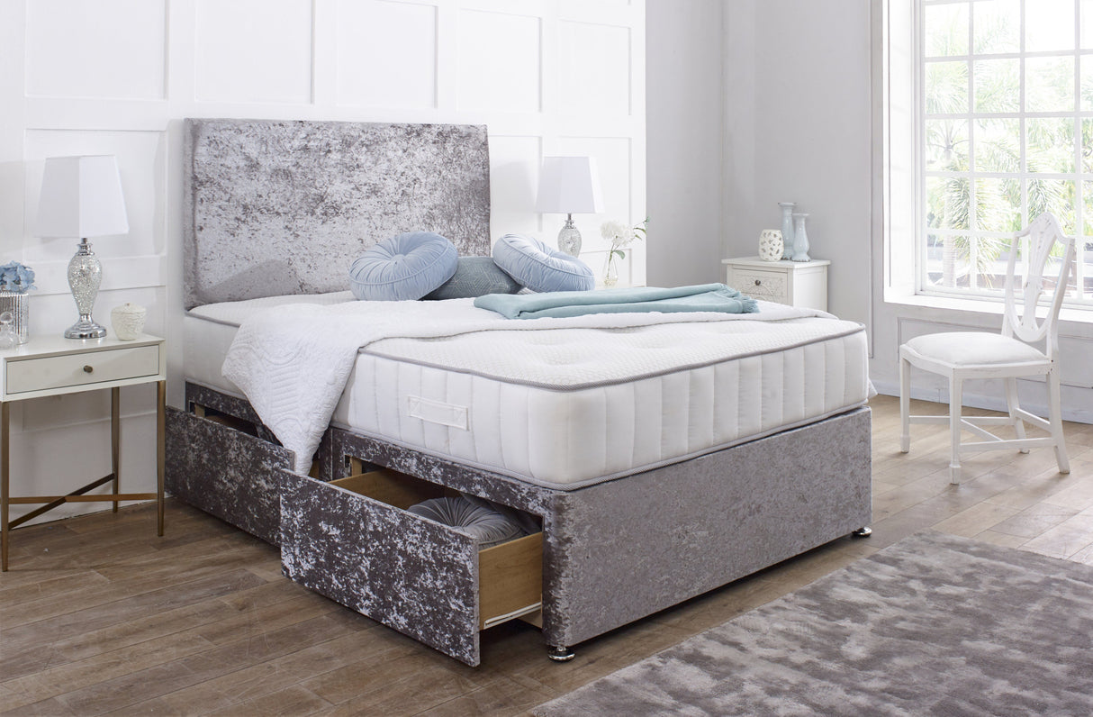 Harrogate Divan Bed Set with Matching Headboard