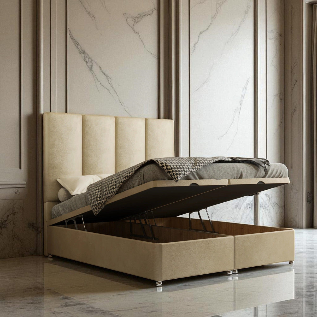 Veneno Ottoman Storage Divan Bed Set