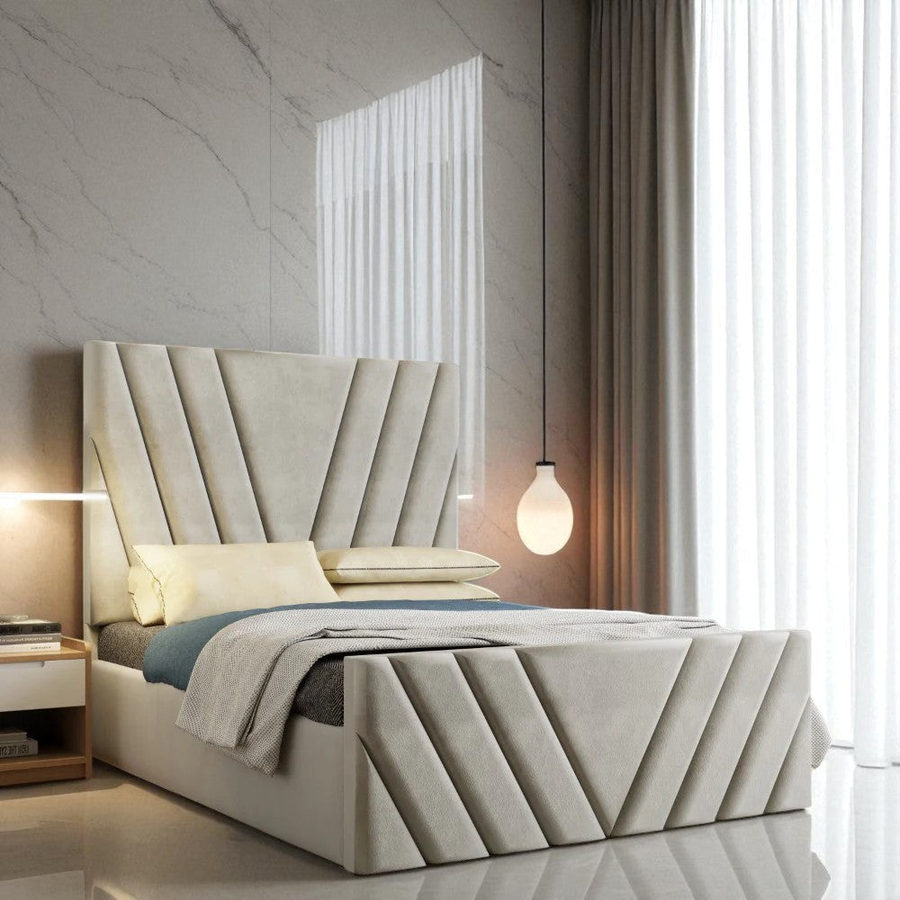 Vico Ottoman Storage Bed Frame Set With Mattress