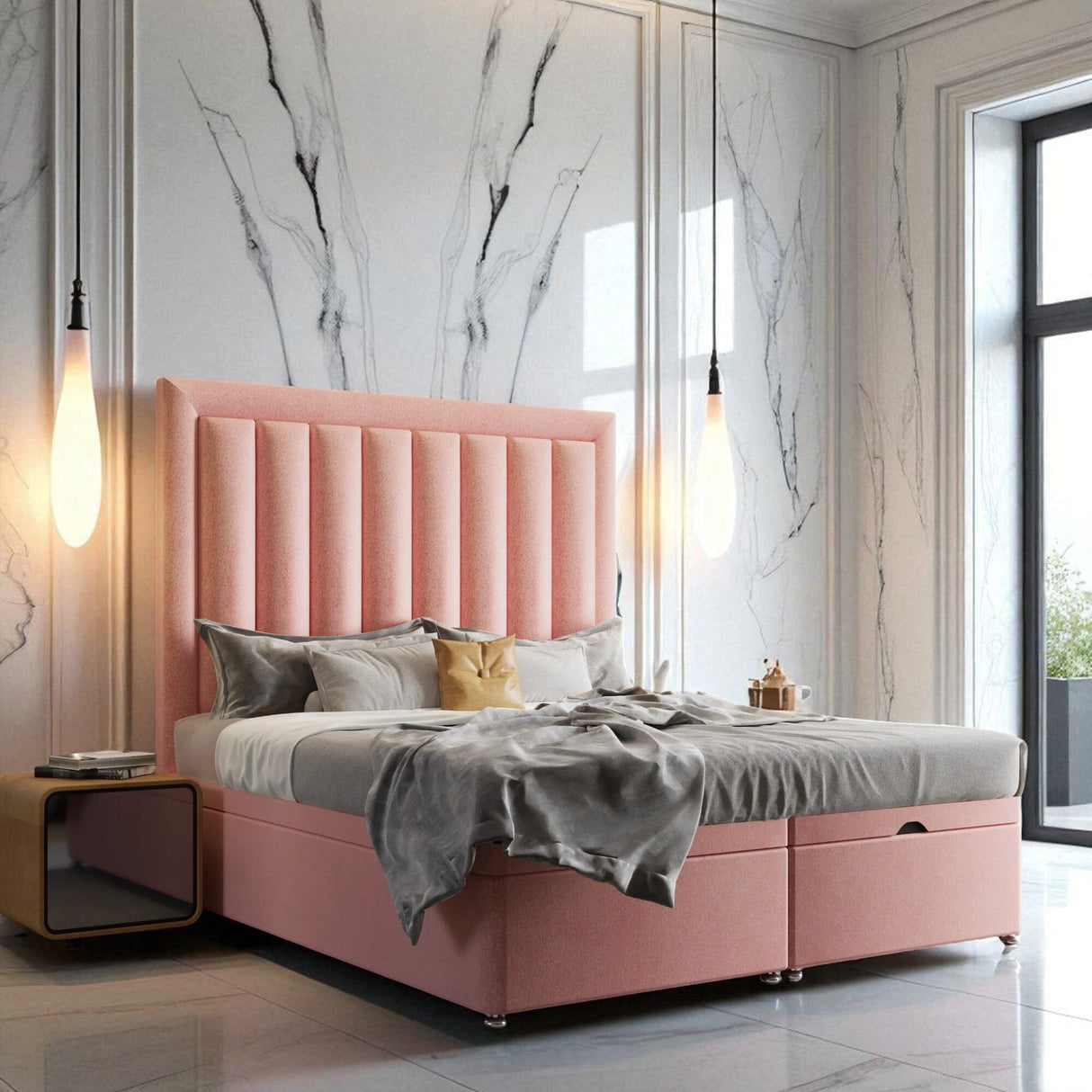 Zallero Ottoman Storage Divan Bed Set