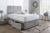 Oxford Divan Bed Set with Button Headboard
