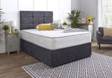 Alesa Divan Bed Set with Button Headboard