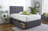 Lancaster Divan Bed Set with Button Headboard