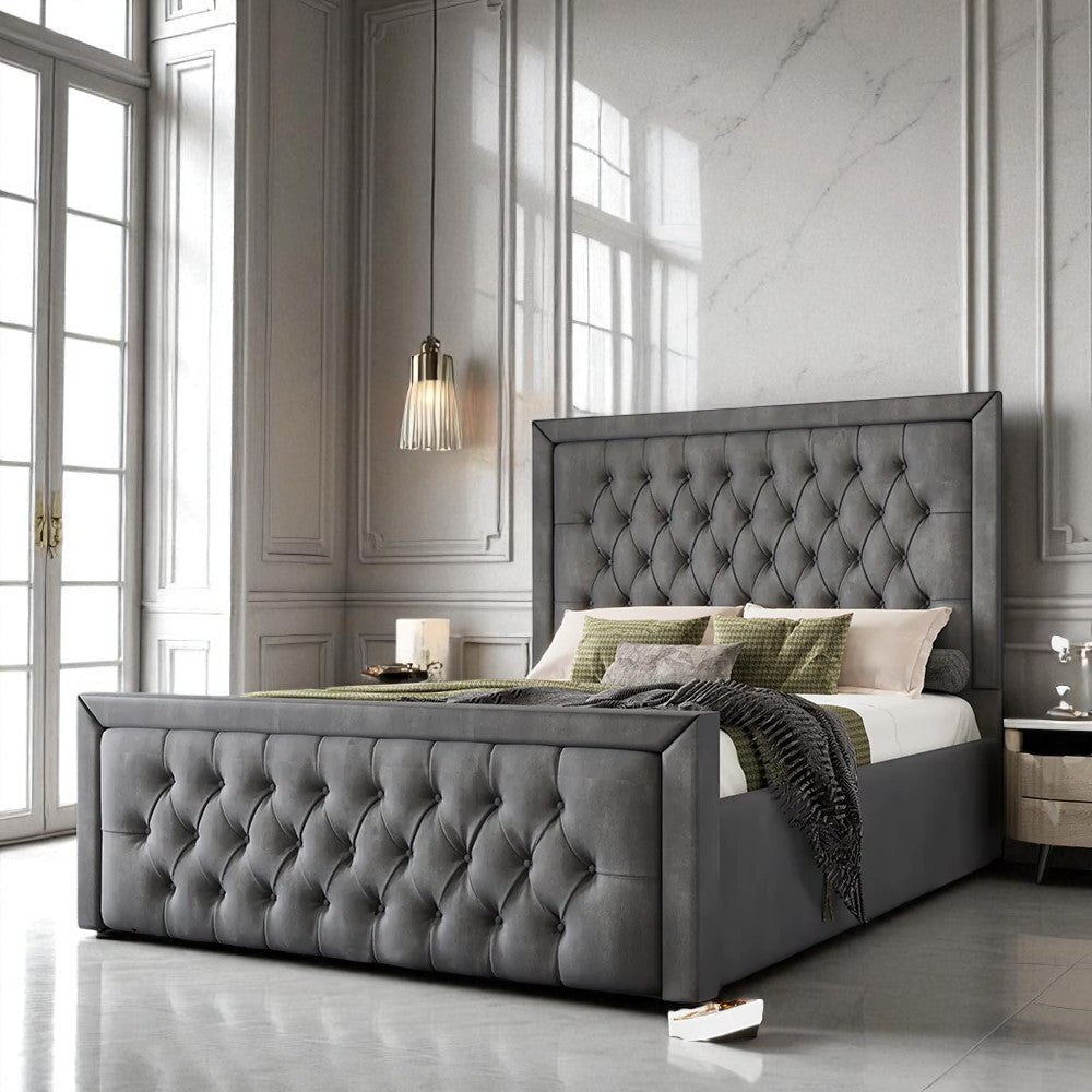 Aliyah Ottoman Storage Bed Frame Set With Mattress