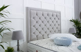 Andalusia Upholstered Button Headboard - Bed Frame Direct