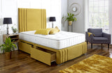 Vancouver Divan Bed Set with Tall Headboard and Footboard