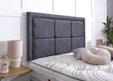Lisbon Button Headboard with Border - Bed Frame Direct