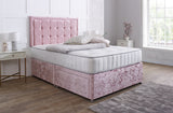 Eleanor Divan Bed Set with Button Border Headboard