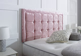 Aurora Button Headboard with Border - Bed Frame Direct