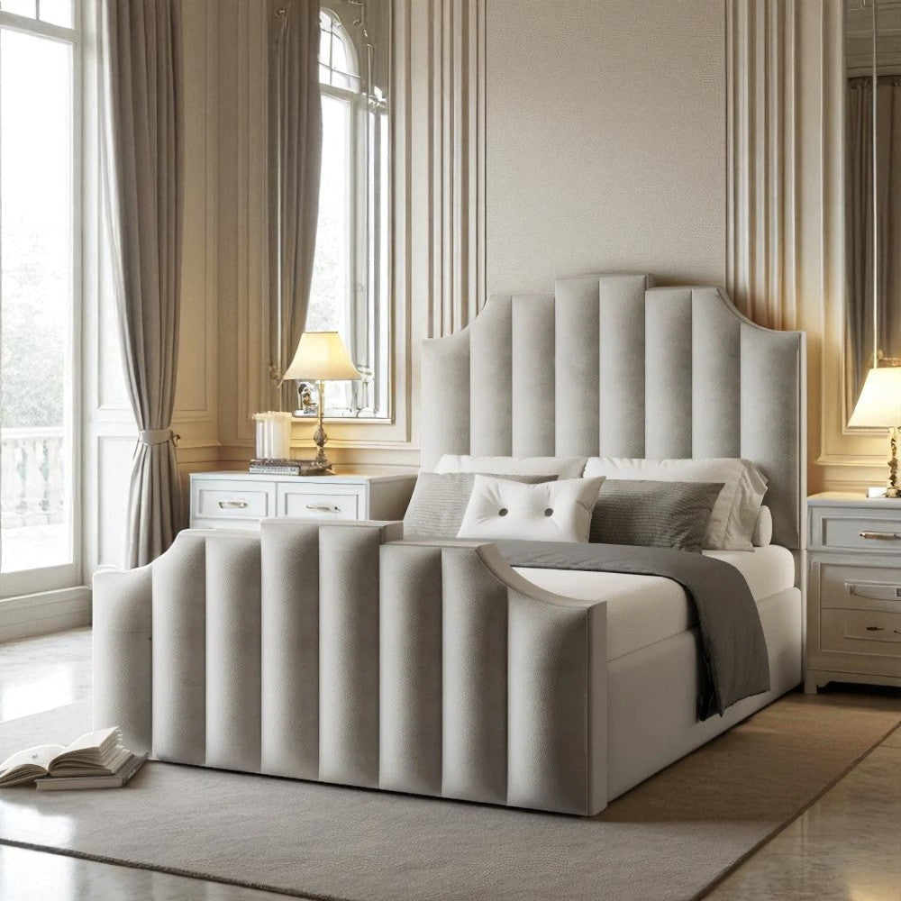 Leon Ottoman Storage Bed Frame Set With Mattress