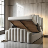 Leon Ottoman Storage Bed Frame Set With Mattress