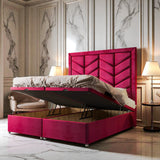 Lucenta Ottoman Storage Divan Bed Set With Mattress