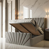 Luna Ottoman Storage Bed Frame Set With Mattress