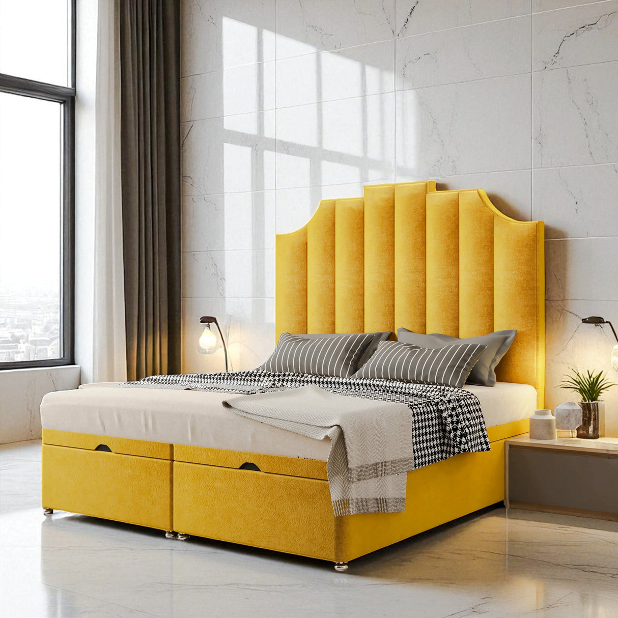 Maravi Ottoman Storage Divan Bed Set With Mattress
