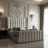 Ayla Wingback Ottoman Storage Bed Frame Set Bed Frame Bed Frame Direct