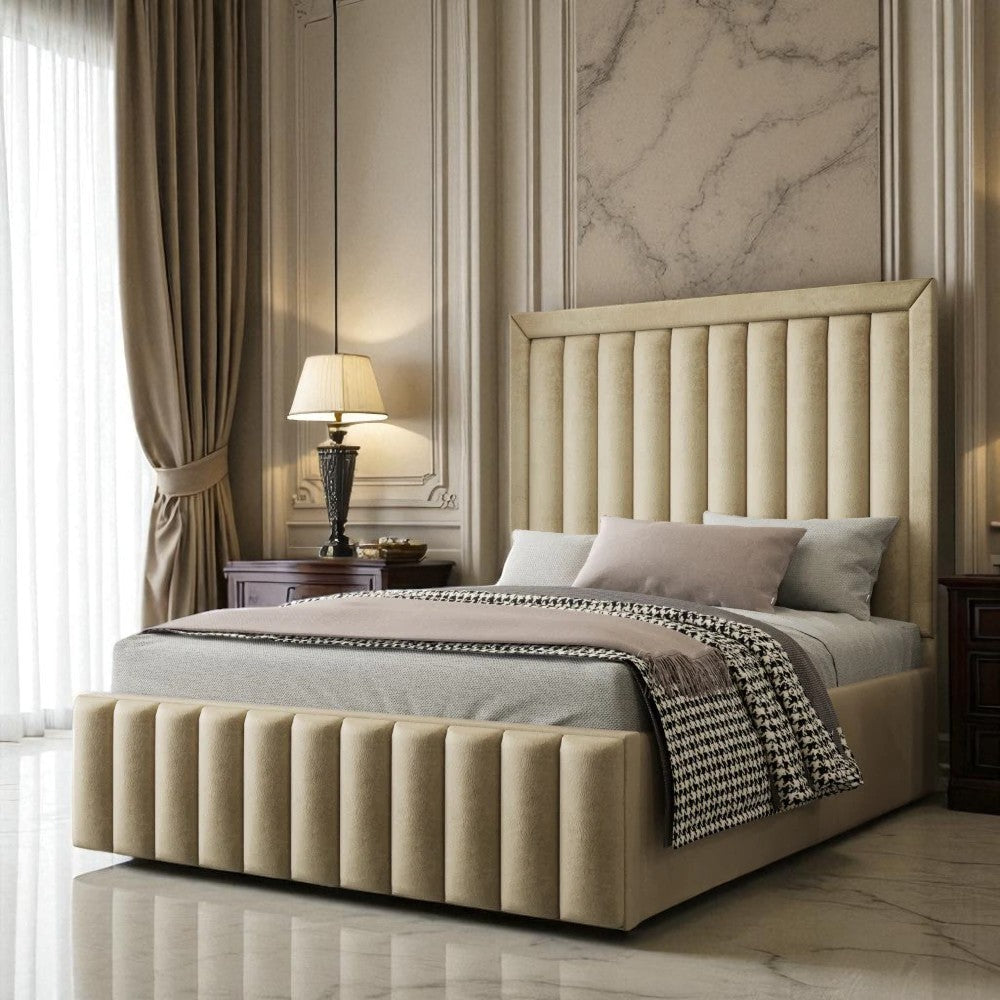 Sana Ottoman Storage Bed Frame Set With Mattress