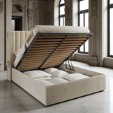 Mira Wingback Ottoman Storage Bed Frame Set Bed Frame Bed Frame Direct