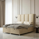 Velluto Ottoman Storage Divan Bed Set With Mattress