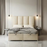 Velluto Ottoman Storage Divan Bed Set With Mattress